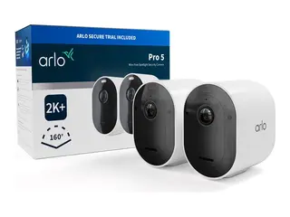Arlo Pro 5 - Nettverksoverv&#229;kingskamera utend&#248;rs - v&#230;rbestandig - farge (Dag og natt) - 2688 x 1520 - lyd - tr&#229;dl&#248;s - Wi-Fi (en pakke 2)