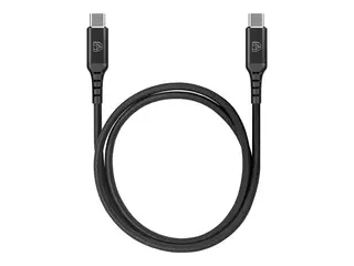 Deqster - USB-kabel - USB-C (hann) til USB-C (hann) 1 m - støtte for Power Delivery 3.0 - svart
