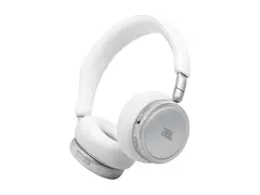 JBL LIVE 680NC - Hodetelefoner med mikrofon on-ear - Bluetooth - trådløs, kablet - aktiv støydemping - 3,5 mm jakk - hvit