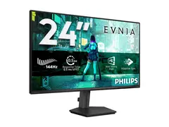 Philips Evnia 3000 24M2N3200NF - LED-skjerm gaming - 24" (23.8" synlig) - 1920 x 1080 Full HD (1080p) @ 144 Hz - IPS - 300 cd/m² - 1500:1 - HDR10 - 0.5 ms - HDMI, DisplayPort - koksgrå