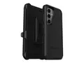 OtterBox Defender Series - Baksidedeksel for mobiltelefon robust - polykarbonat, termoplastisk elastomer (TPE) - svart - for Samsung Galaxy S24