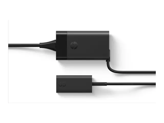 HP GaN Wall Charger - USB-C-strømadapter AC 115/230 V 65 watt svart