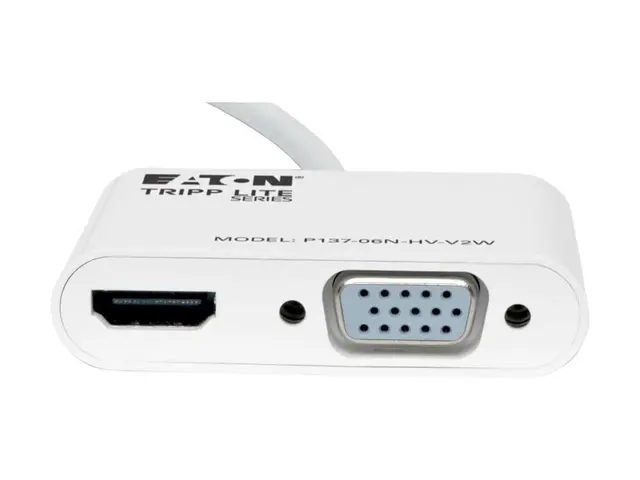 Eaton Tripp Lite Series 6in Mini DisplayPort to HDMI VGA 4K Adapte...