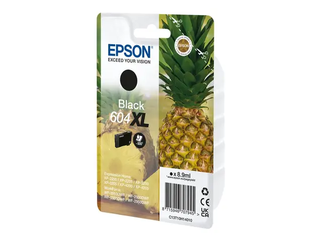 Epson 604XL Singlepack - 8.9 ml XL svart original blære med RF/lyd...