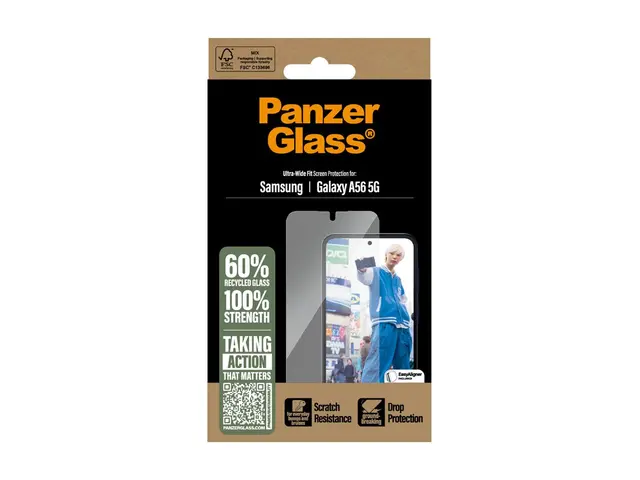 PanzerGlass - Skjermbeskyttelse for mobiltelefon ultrabred passfor...