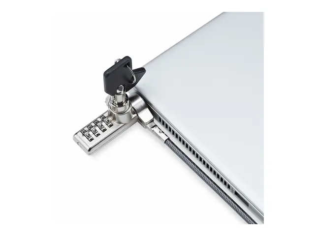 Startech 10-Pack Dual-Access Laptop Lock, 6.5ft (2m) Keyed Alike a...