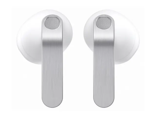 Samsung Galaxy Buds4 - True wireless-hodetelefoner med mikrofon i øret - Bluetooth - aktiv støydemping - hvit 