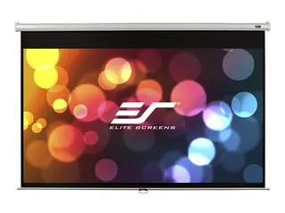 Elite Screens Manual Series M84XWH-E30 Projeksjonsskjerm - takmonterbar, veggmonterbar - 84&quot; (213 cm) - 16:9 - MaxWhite - hvit