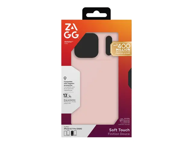 ZAGG Manhattan Snap - Baksidedeksel for mobiltelefon MagSafe-samsv...