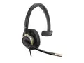 HP Poly Mission 815 - Mission 800 Series hodesett - on-ear - kablet - aktiv støydemping - USB-A, USB-C - svart - Certified for Microsoft Teams Open Office, Google Meet Certified, Works With Chromebook Certified, Zoom Certified