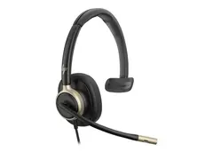 HP Poly Mission 815 - Mission 800 Series hodesett - on-ear - kablet - aktiv støydemping - USB-A, USB-C - svart - Certified for Microsoft Teams Open Office, Google Meet Certified, Works With Chromebook Certified, Zoom Certified
