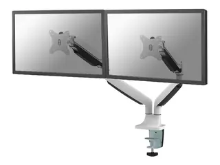 Neomounts NM-D750D - Monteringssett - full bevegelse for 2 LCD-skjermer - hvit - skjermstørrelse: 10"-32" - klemmemonterbar, malje, skrivebordsmonterbar