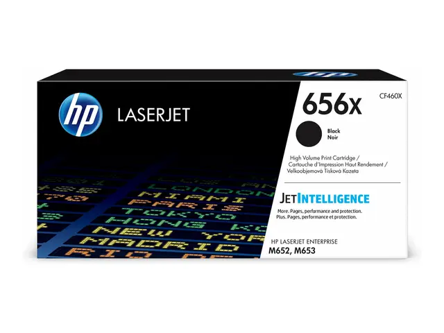 HP 656X - Høy ytelse - svart - original - LaserJet - tonerpatron (...
