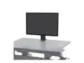 Ergotron WorkFit - Monteringssett (skrivebordsstativ) for LCD-skjerm - svart - skjermstørrelse: inntil 24" - for P/N: 33-467-921, 33-468-921