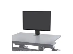 Ergotron WorkFit - Monteringssett (skrivebordsstativ) for LCD-skjerm - svart - skjermstørrelse: inntil 24" - for P/N: 33-467-921, 33-468-921