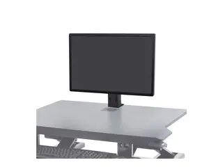 Ergotron WorkFit - Monteringssett (skrivebordsstativ) for LCD-skjerm - svart - skjermstørrelse: inntil 24" - for P/N: 33-467-921, 33-468-921