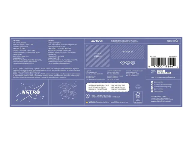 ASTRO Gaming A10 Gen 2 - Hodesett - full størrelse - kablet - 3,5 ...