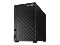 ASUSTOR Drivestor 2 AS1202T - Gen 2 - NAS-server 2 brønner - SATA 6Gb/s - RAID 1, JBOD, 0 - RAM 1 GB - 2.5 Gigabit Ethernet - iSCSI støtte