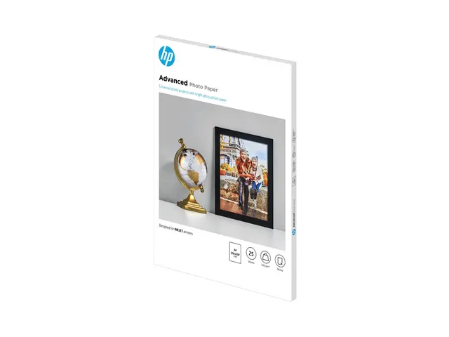 HP Advanced Glossy Photo Paper - Blank A4 (210 x 297 mm) 250 g/m² ...