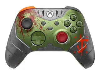 Microsoft Xbox Wireless Controller - DOOM: The Dark Ages Limited Edition h&#229;ndkonsoll - tr&#229;dl&#248;s - Bluetooth - r&#248;d, gr&#248;nn, gr&#229; - for PC, Microsoft Xbox Series X, Microsoft Xbox Series S, Microsoft Xbox One, Android, iOS