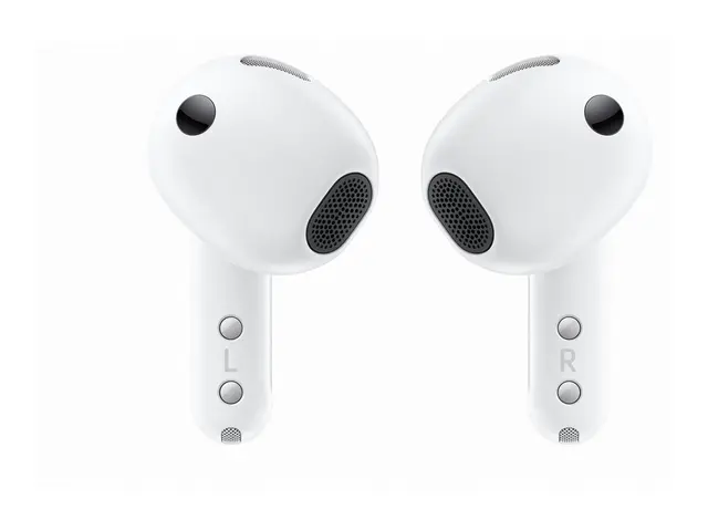 Samsung Galaxy Buds4 - True wireless-hodetelefoner med mikrofon i øret - Bluetooth - aktiv støydemping - hvit 