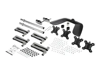 StarTech.com Desktop Quad Monitor Stand, Ergonomic VESA 4 Arm (2x2...