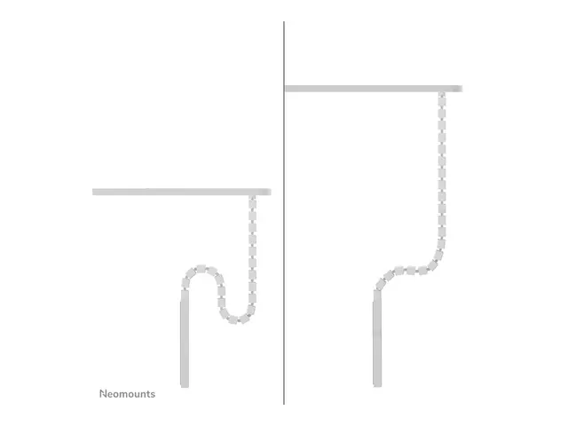 Neomounts - Kabelstyringsryggrad skruemontert, universell hvit
