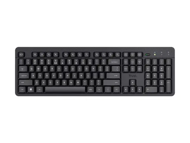 Trust Ody II - Tastatur stille 100% full size trådløs QWERTY Nordi...