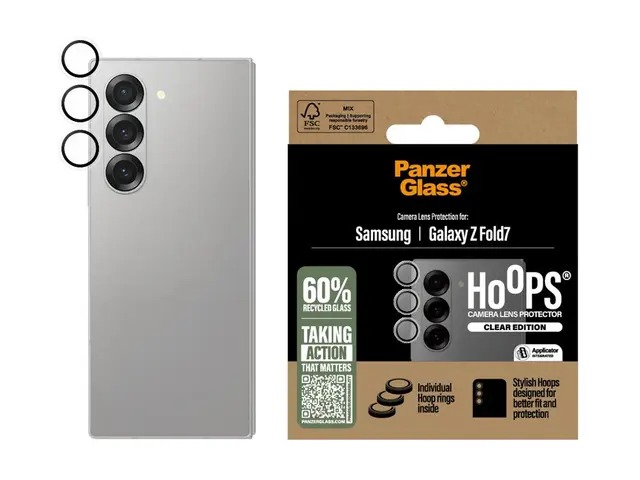 PanzerGlass Hoops - Linsebeskytter for mobiltelefon - gjennomsikti...