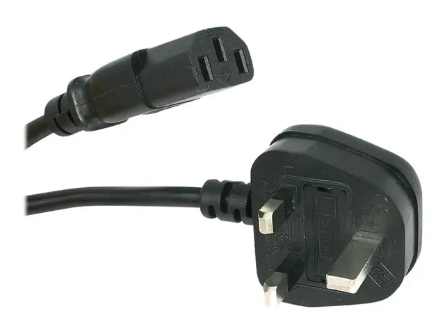 StarTech.com 3ft (1m) UK Computer Power Cable, BS 1363 to C13 Cord...