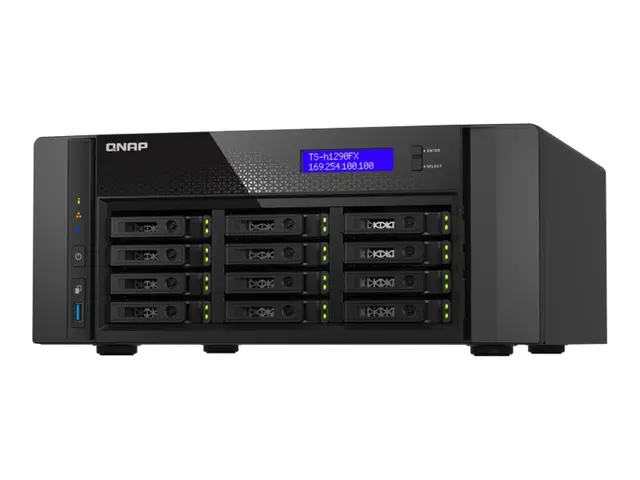 QNAP TS-h1290FX - NAS-server 12 brønner SATA 6Gb/s / PCIe (NVMe) U...