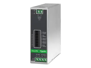 Schneider Electric Easy UPS - UPS (DIN-skinnemonterbar) 10A - DC 24 V - 240 watt - uten batteri - utgangskontakter: 1 - metallgr&#229;
