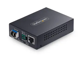 Startech - Fibermedieomformer - 1GbE - over fiberoptikk 10Base-T, 1000Base-LX, 100Base-TX, 1000Base-T - LC Duplex enkeltmodus / RJ-45 - opp til 40 km - 1310 nm - TAA-samsvar