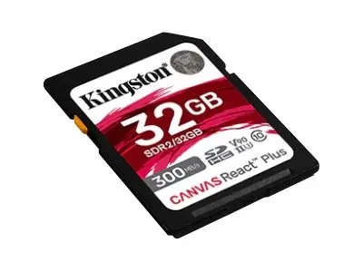 Kingston Canvas React Plus - Flashminnekort 32 GB Video Class V90 ...
