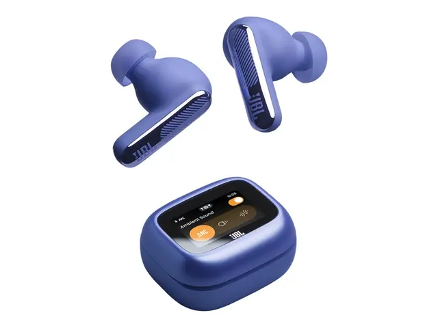 JBL LIVE Beam 4 - True wireless-hodetelefoner med mikrofon i øret - Bluetooth - aktiv støydemping - blå 