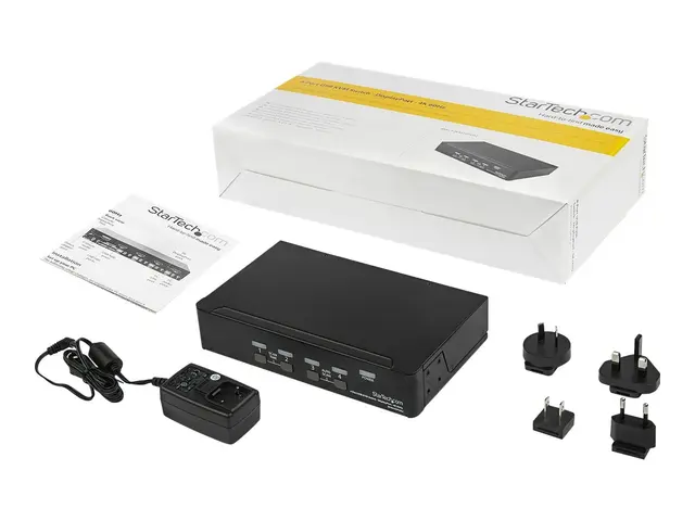 Startech 4 Port DisplayPort KVM Switch, 4K 60Hz, Single Display, D...