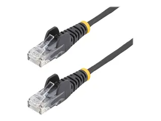 STARTECH 3M SLIM CAT6 CABLE - BLACK SNAGLESS - 28 AWG COPPER WIRE