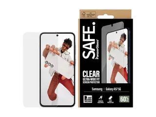 SAFE. by PanzerGlass - Skjermbeskyttelse for mobiltelefon ultravid passform med EasyAligner - glass - blank - for Samsung Galaxy A57