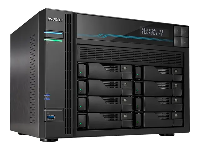 ASUSTOR Lockerstor 8 AS6508T - NAS-server brønner SATA 6Gb/s RAID ...