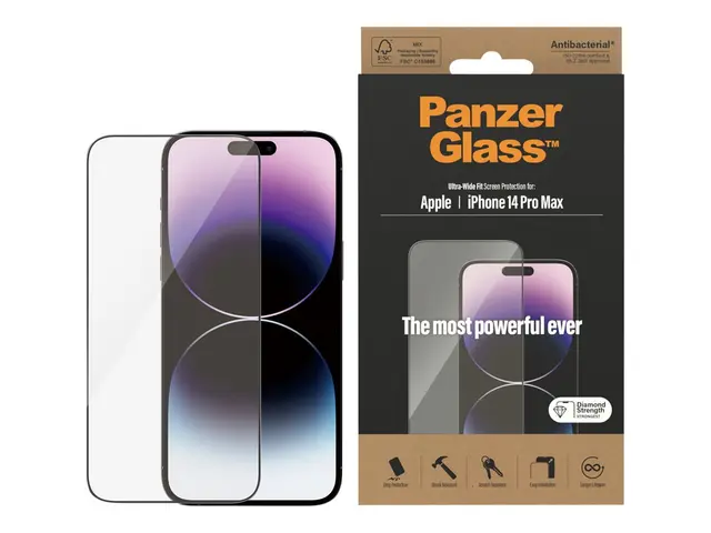 PanzerGlass - Skjermbeskyttelse for mobiltelefon ultrabred passfor...