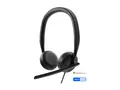 Dell Wired Headset WH3024 - Hodesett - on-ear kablet - USB-C - Certified for Microsoft Teams, Zoom Certified