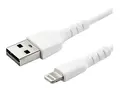 STARTECH.COM USB to Lightning Cable - 6.6 ft / 2m - MFi Certified Lightning Ca