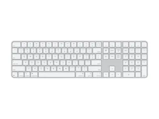 Apple Magic Keyboard with Touch ID and Numeric Keypad Tastatur - USB-C - tr&#229;dl&#248;s - Bluetooth - QWERTY - amerikansk engelsk - hvite taster