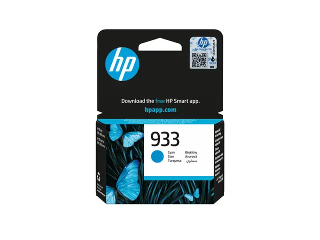 HP 933 - 4 ml - cyan - original - blekkpatron - for Officejet 6100...
