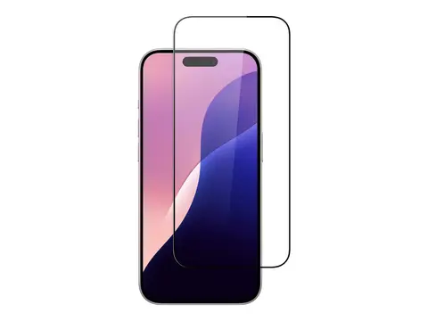 Screenor - Skjermbeskyttelse for mobiltelefon glass - svart - for Apple iPhone 16 Pro, 17, 17 Pro, 18 Pro