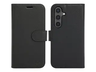 iiglo - Lommebok for mobiltelefon - 2-i-1 polyuretanlær - svart - for Samsung Galaxy S24