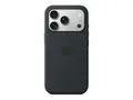 Apple - Baksidedeksel for mobiltelefon - MagSafe-samsvar silikon - svart - for iPhone 17 Pro