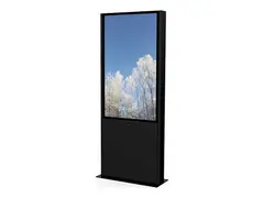 HI-ND - Stativ - totem - for flatpanel utendørs - svart - skjermstørrelse: 55" - plassering på gulv