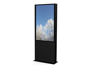 HI-ND - Stativ - totem - for flatpanel - utendørs svart - skjermstørrelse: 55" - plassering på gulv