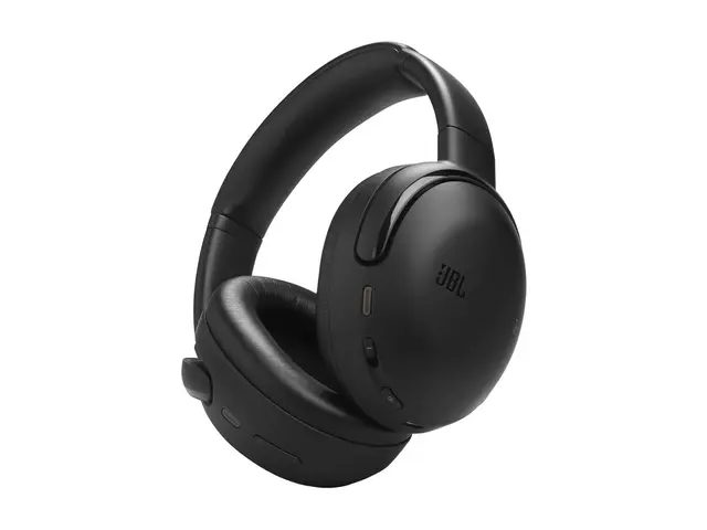 JBL Tour ONE M3 - Hodetelefoner med mikrofon full størrelse - Bluetooth - trådløs, kablet - aktiv støydemping - 3,5 mm jakk, USB-C - svart - Zoom Certified 